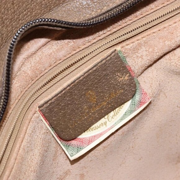 GUCCI GG Supreme Web Sherry Line Bag PVC Beige Gold 14 02 013 Auth 144420 - Picture 11 of 16